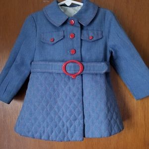 Vintage Girls Denim Colored Dress 3T